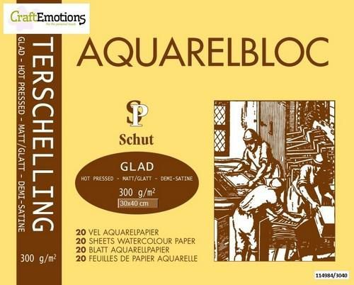 Schut Terschelling Aquarelblok glad 30x40cm 300 gram - 20 sheets