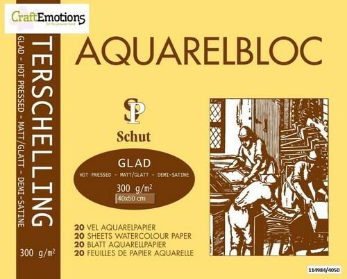 Schut Terschelling Aquarelblok glad 40x50cm 300 gram - 20 sheets