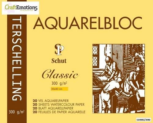 Schut Terschelling Aquarelblok Classic 30x40cm 300 gram - 20 sheets