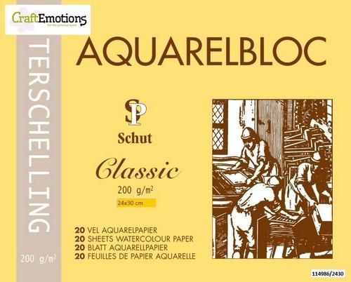 Schut Terschelling Aquarelblok Classic 24x30cm 200 gram - 20 sheets