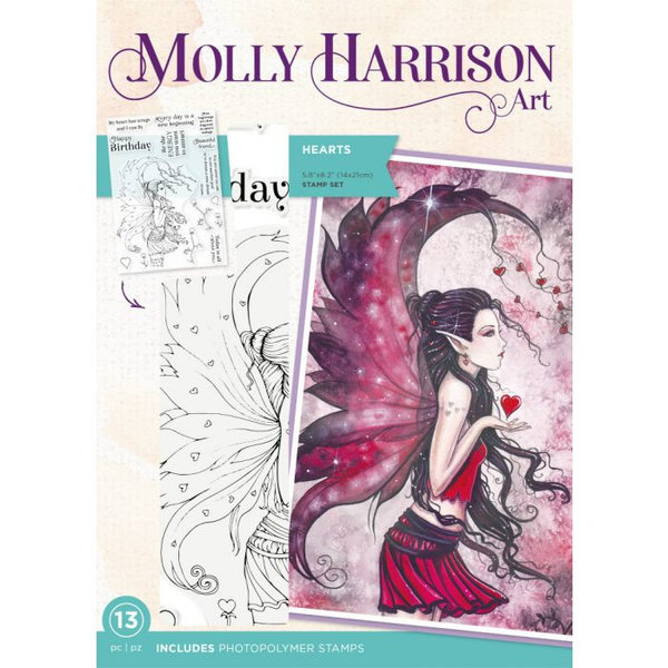 Molly Harrison Clearstamp - Hearts