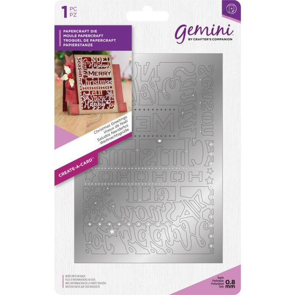 Gemini Create-a-Card - Christams Greetings
