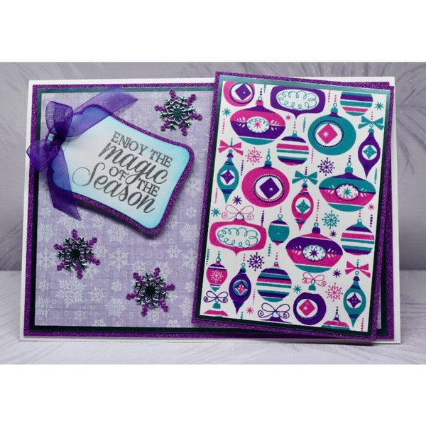 Crafter's Companion Background Layering Clearstamps - Beautiful Baubles