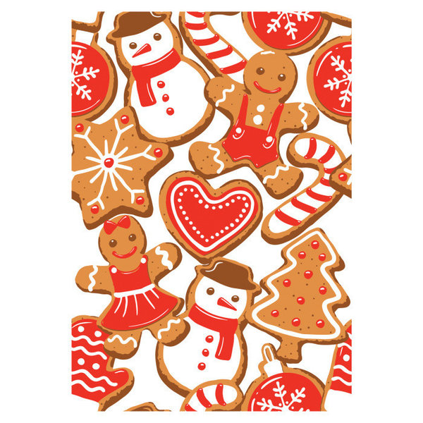 Crafter's Companion Background Layering Clearstamps - Jolly Gingerbread