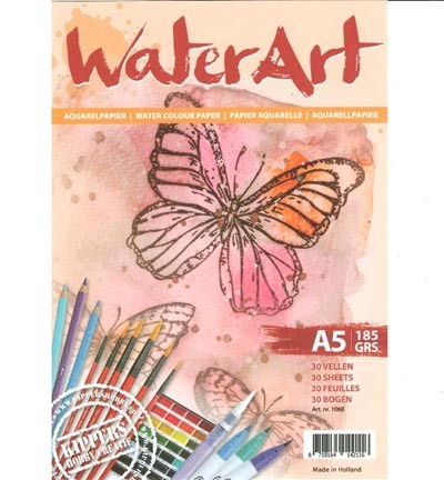 Waterart - Aquarellpapier -  Papier 30 sheets / A5 / 185 grs