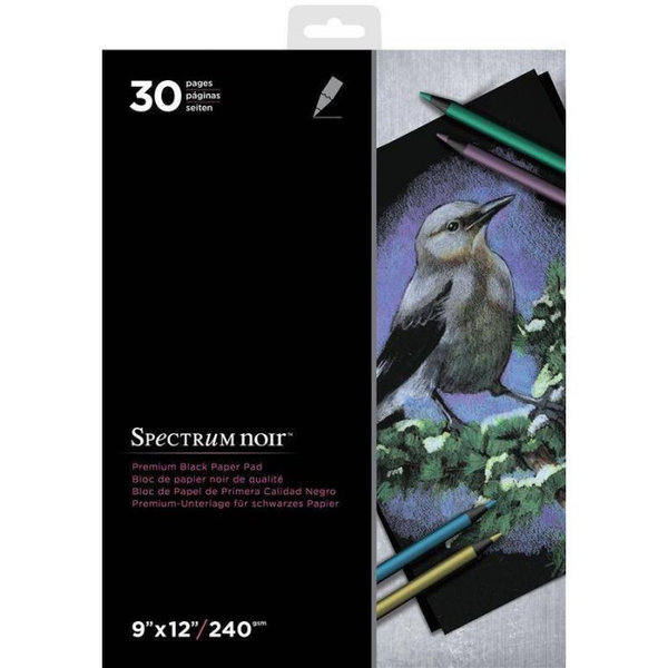 Spectrum Noir Premium Zwart tekenblok 9"x12" (22.9x30.5 cm)