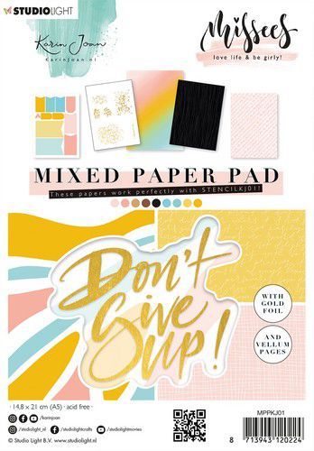Studio Light Paper Pad Mixed Karin Joan Missees nr. 01 MPPKJ01 A5
