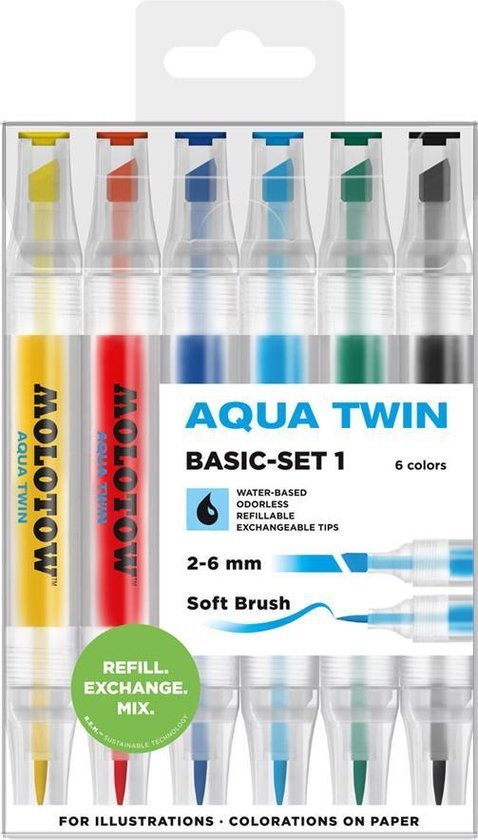 Molotow Aqua Twin Basic set-1