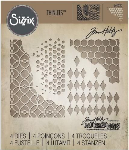 Sizzix Thinlits Die Set - Mixed Media 4PK 660220 Tim Holtz