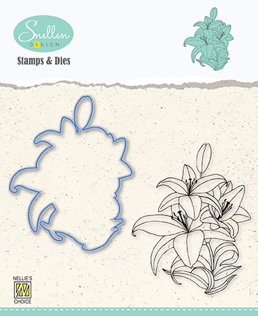 Flowers Die + Clear stamp serie: Lily
