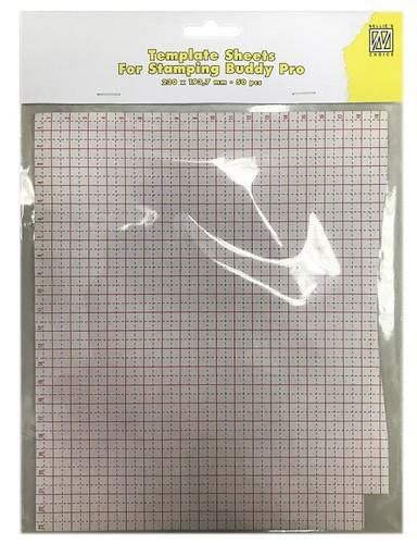 Nellie‘s Choice template papiervellen 50st voor Stampingbuddy-Pro  230x193,7mm