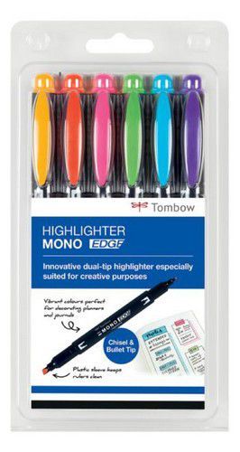 Tombow Highlighter MONO edge set 6st