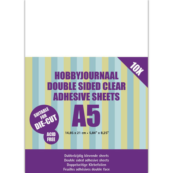 Hobbyjournaal Double sided clear adhesive sheets A5 Find It Trading