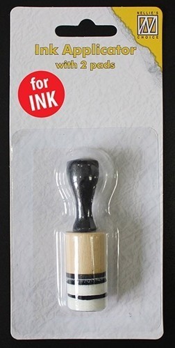 Mini ink applicator with 2 pads