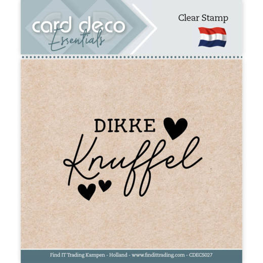 Card Deco Essentials - Clear Stamps - Dikke Knuffel
