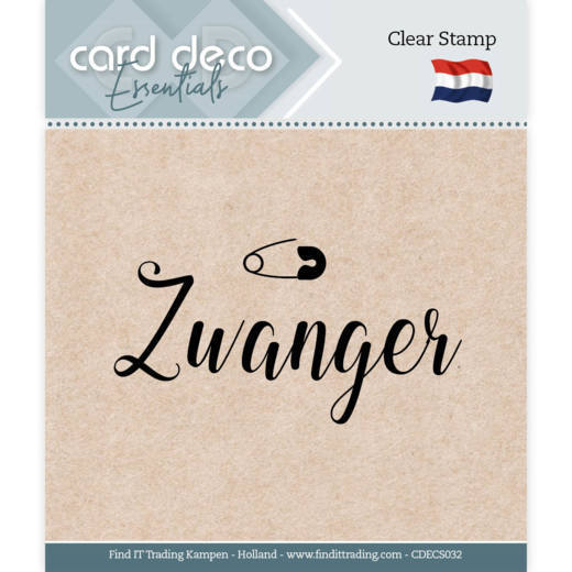 Card Deco Essentials - Clear Stamps - Zwanger