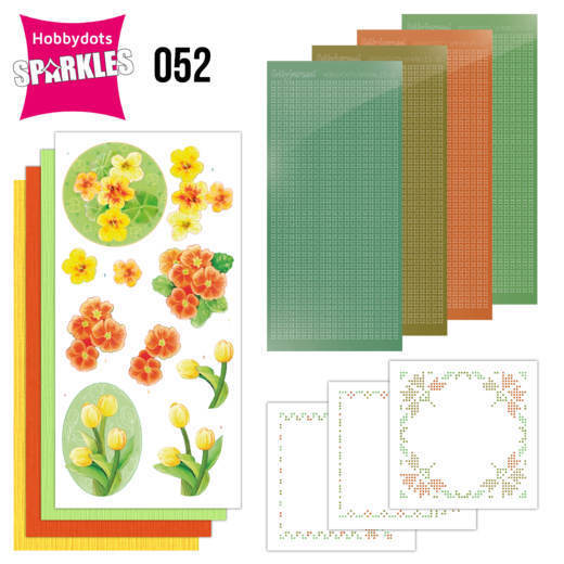 Sparkles Set 52 - Jeanine's Art - Orange Flowers Dot & Do