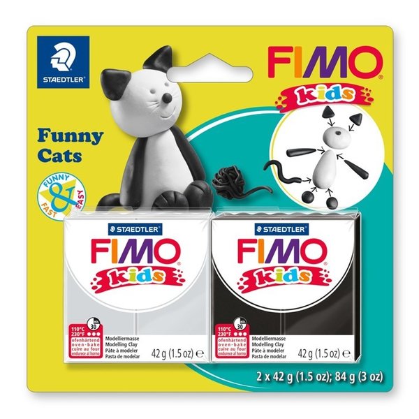 Fimo kids funny kits set "funny cats"