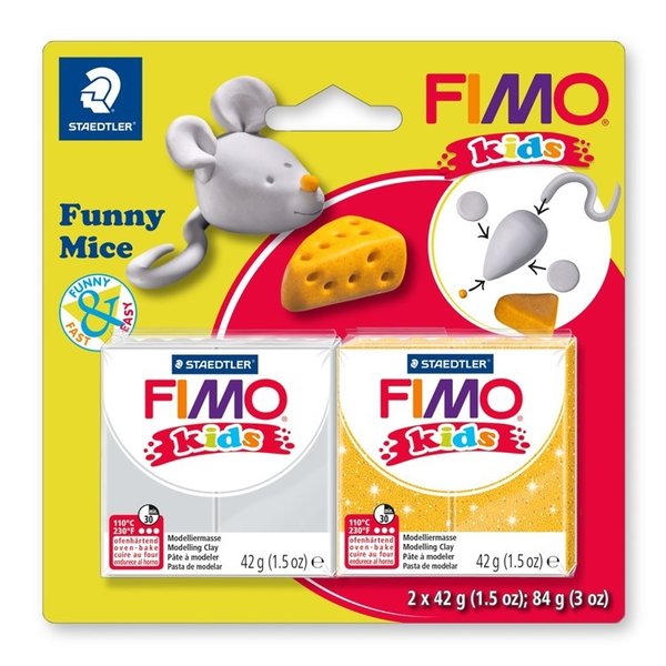 Fimo kids funny kits set "funny mice"