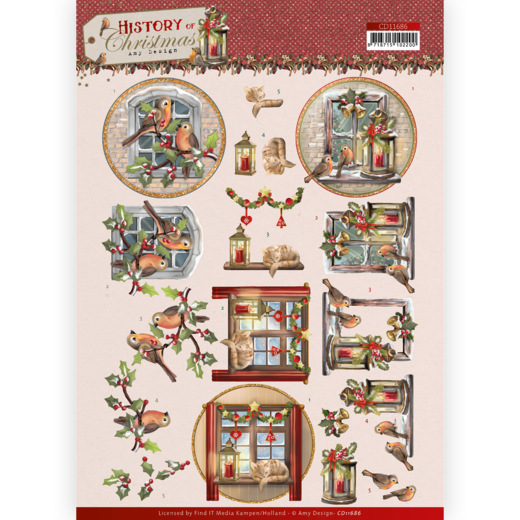 3D Cutting Sheet - Amy Design - History of Christmas - Christmas Window